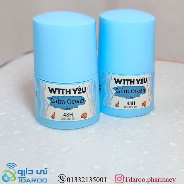 ویت یو رول ضدتعریق کالم اوشن/WITH YOU DEO ROLL-ON CALM OCEAN/Roll/50ML