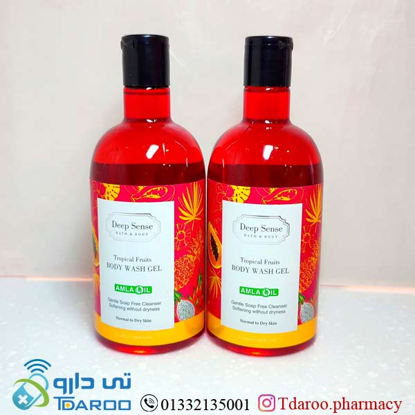 شامپو بدن تروپیكال مناسب پوست های خشك و معمولی دیپ سنس/tropical fruits body wash gel