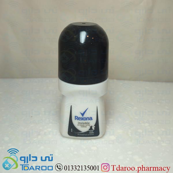 رکسونا رول ضد عرق بلک اند وایت زنانه/REXONA INVISIBLE ON BLACK *WHITE CLOTHES/Roll/50ML