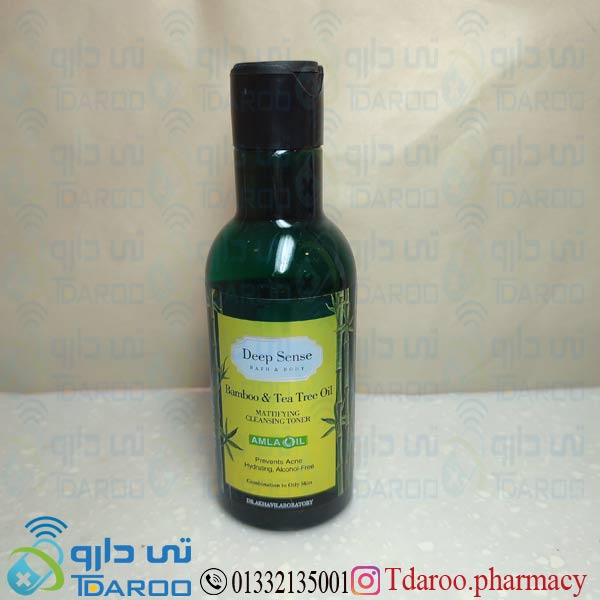 دیپ سنس تونر پاک کننده پوست چرب/DEEP SENCE BAMPOO*TEA TREE OIL/Liquid/160ML