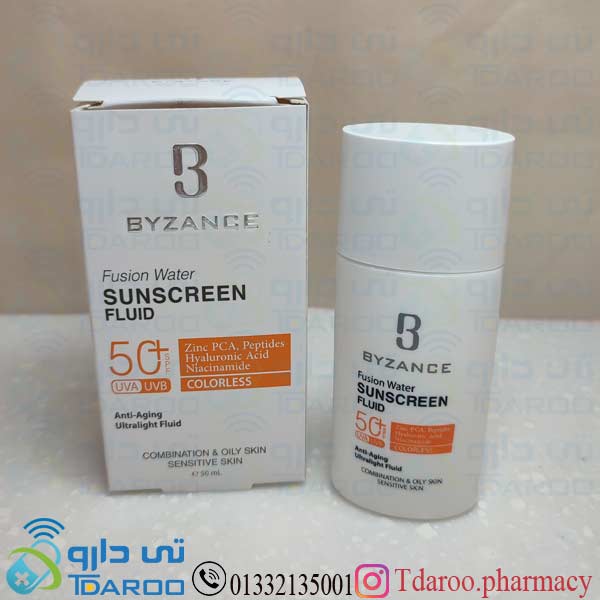 بیزانس فلویید ضد آفتاب فیوژن واتر 50 / BYZANCE FUSION SUNSCREEN 50/Cream