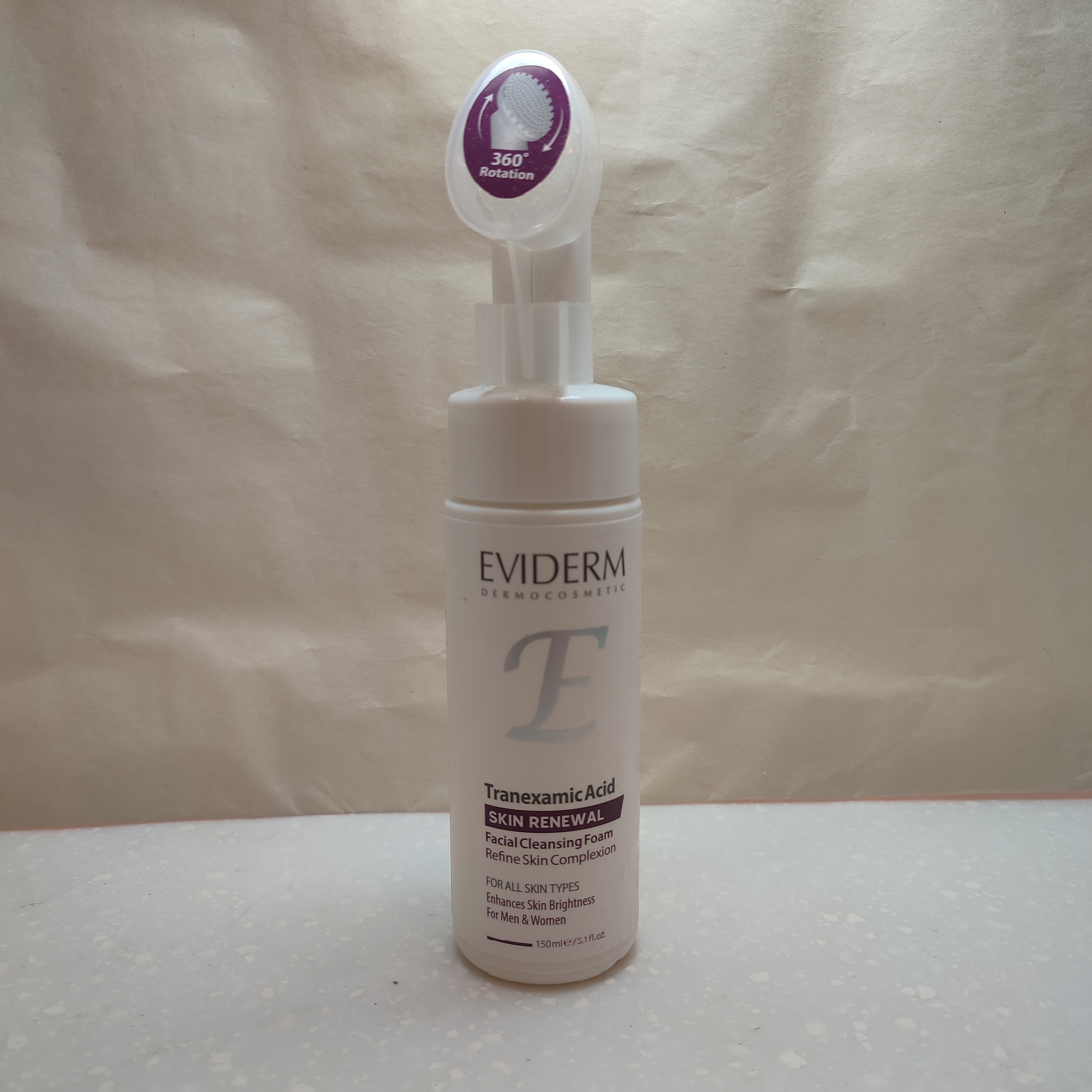 اویدرم فوم شستشو صورت ضد لک حاوی ترانگزامیک اسید  / EVIDERM TRANEXAMIC ACID CLEANSING FOAM/Foam/150ML