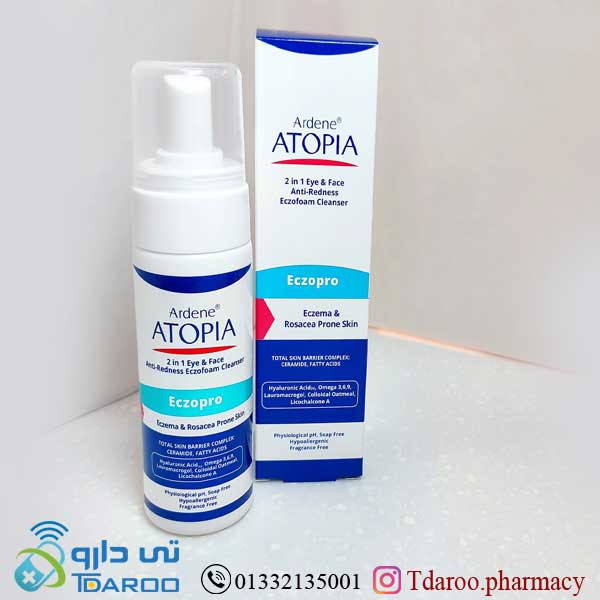 فوم شوینده و پاك كننده ملایم صورت و اطراف چشم اتوپیا/Eczema & Rosacea prone skin