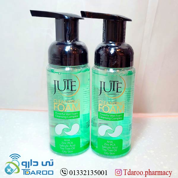 ژوت فوم شست و شوی پوست چرب/JUTE CLEANSING FOAM/Foam