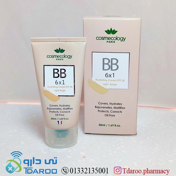 كرم6X1 رطوبت رسان رنگی فاقدچربی SPF20 (بژ روشن)