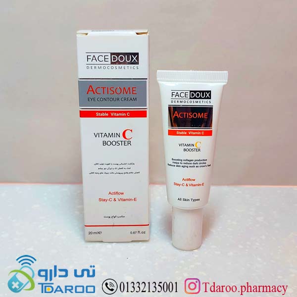 كرم ضد چروك دور چشم حاوی ویتامین c فیس دوكس