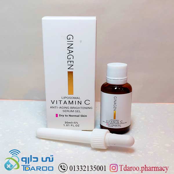 ژل  ویتامین c پوست خشك و نرمال ژیناژن/liposomal dry to normal skin