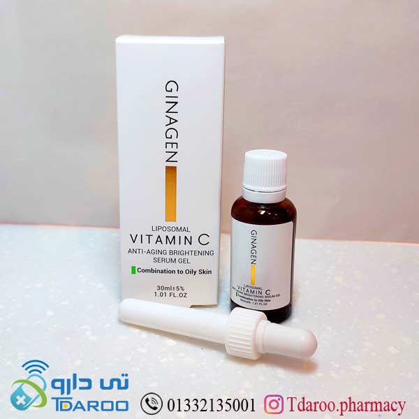ژل ویتامین c پوست چرب و مختلط ژیناژن/liposomal  vitamin c