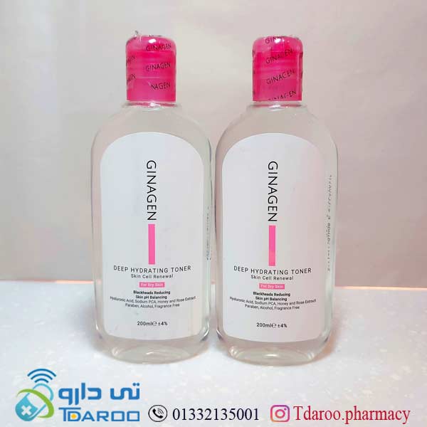 ژیناژن تونر رطوبت رسان مناسب پوست خشك/deep hydrating toner