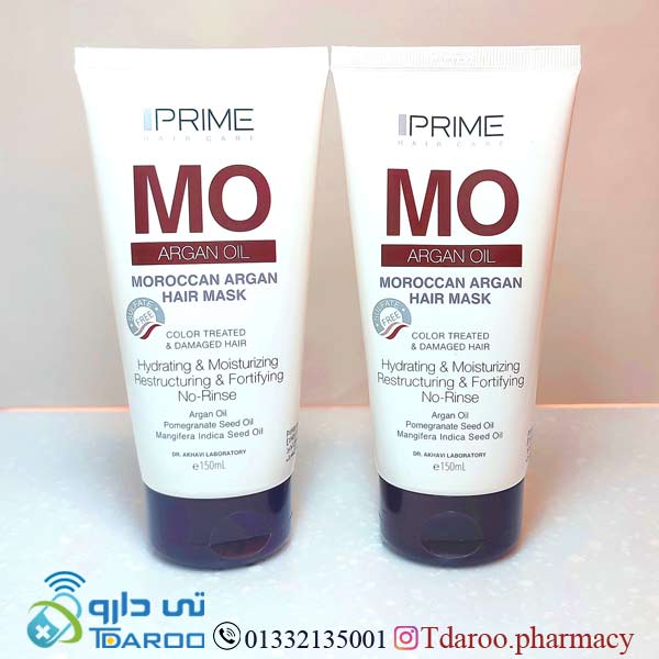 ماسك مو تقویت كننده آرگان مناسب موهای رنگ شده پرایم/ARGAN OIL HAIR MASK