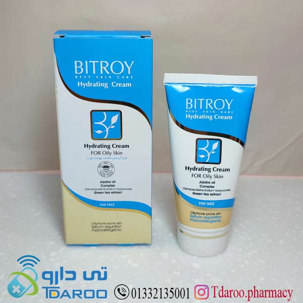 بیتروی کرم آبرسان مناسب پوست های چرب /BITROY HYDRATING CREAM FOR OILY SKIN /Cream/50ML