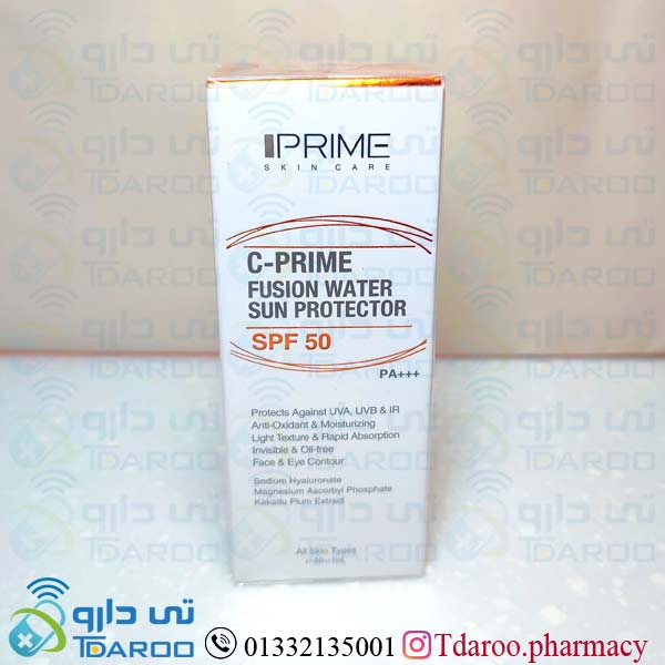 پریم فلوئید ضد آفتاب اس پی اف 50/PRIME FUSION WATER SUN PROTECTOR SPF 50/FLUIDE/40ML