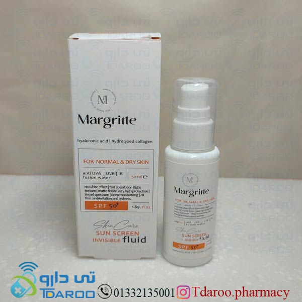 مارگاریت فلویید ضد آفتاب پوست خشک / MARGARITTE SUN SCREEN 50FLUID/Cream/50ML