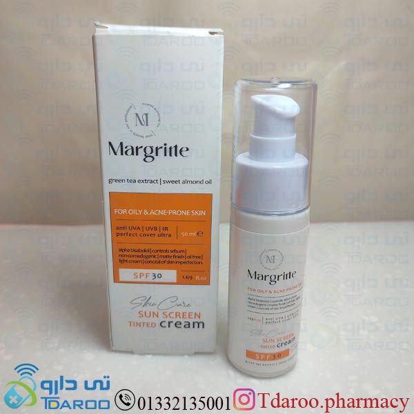 مارگریت کرم ضد آفتاب رنگی چرب 30 /MARGRITE SUN SCREEN TINTED CREAM30